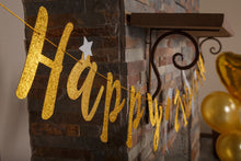 Load image into Gallery viewer, 21st Birthday Decorations Banner by Aliza | 21 Finally Legal Bday Decor for Girls 2000 โ Huge 8-feet Long Gold Silver Birthday Supplies Glitter Sparkling Banner โ The Perfect Decoration for Her Party