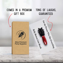 Load image into Gallery viewer, Gift for Husband by Aliza | Belly Button Brush – Excellent Gift for Wife Husband Boyfriend Girlfriend Friend Sister Brother Dad Mom – Black Handle