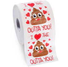 Load image into Gallery viewer, Valentine’s Gifts for Her Him by Aliza | Large Funny Gag Toilet Paper Roll – Excellent Gift for Wife Husband Boyfriend Girlfriend Friend Sister Brother Dad Mom -- The Perfect Decoration for your Party