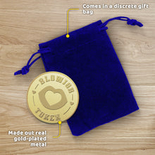 Load image into Gallery viewer, Gift for Boyfriend Gag Coin by Aliza | Couple Cute Romantic Real Metal Token for Adultsā Excellent Gift for Men Him Husband Fiance Bf Wedding First Year Anniversary Valentines Day Idea Design 1