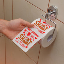 Load image into Gallery viewer, Husband Birthday Gifts by Aliza | Large Funny Gag Toilet Paper Roll β Excellent Gift for Wife Husband Boyfriend Girlfriend Friend Sister Brother Dad Mom -- The Perfect Decoration for your Party
