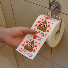 Load image into Gallery viewer, Valentine’s Gifts for Her Him by Aliza | Large Funny Gag Toilet Paper Roll – Excellent Gift for Wife Husband Boyfriend Girlfriend Friend Sister Brother Dad Mom -- The Perfect Decoration for your Party