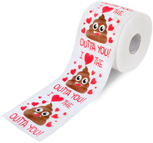 Load image into Gallery viewer, Valentine’s Gifts for Her Him by Aliza | Large Funny Gag Toilet Paper Roll – Excellent Gift for Wife Husband Boyfriend Girlfriend Friend Sister Brother Dad Mom -- The Perfect Decoration for your Party