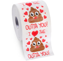 Load image into Gallery viewer, Valentine’s Gifts for Her Him by Aliza | Large Funny Gag Toilet Paper Roll – Excellent Gift for Wife Husband Boyfriend Girlfriend Friend Sister Brother Dad Mom -- The Perfect Decoration for your Party
